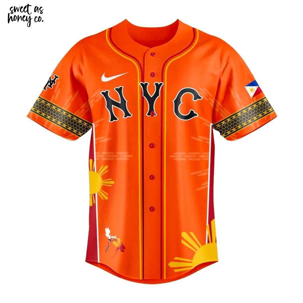 New York Mets Filipino Heritage Night 2025 Orange Special Jersey New York Mets Filipino Heritage Night 2025 Orange Special Jersey
