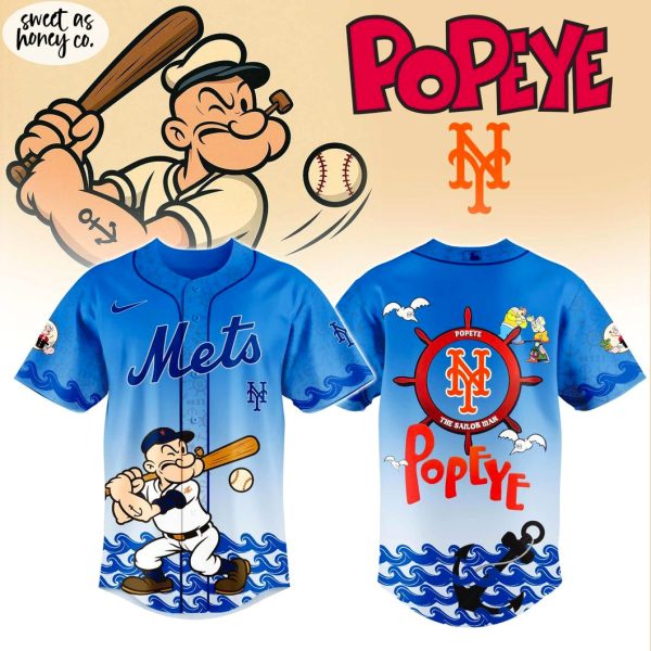 New York Mets MLB x Popeye 2025 Jersey