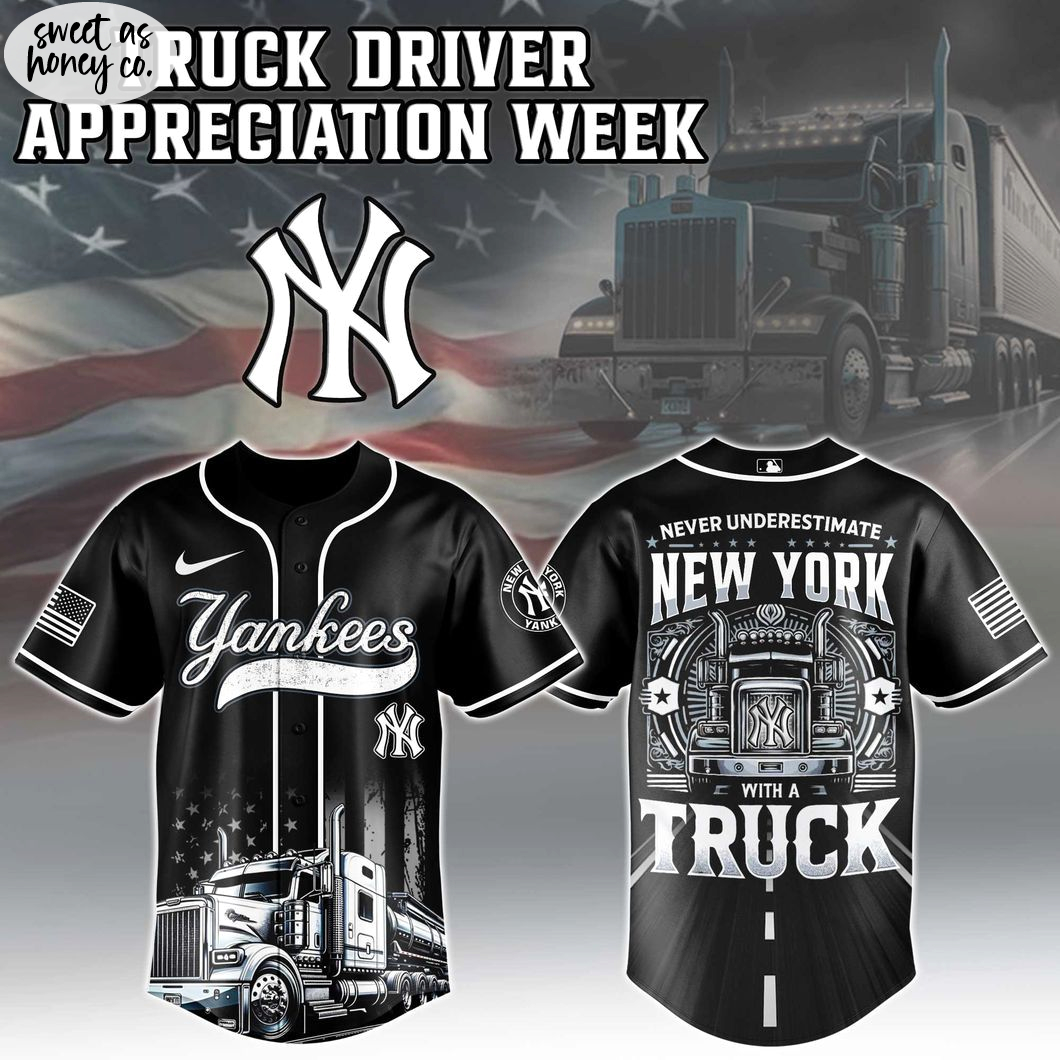 New York Yankees MLB X Nation Truck Driver Appreciation Week 2025 Special Jersey New York Yankees MLB X Nation Truck Driver Appreciation Week 2025 Special Jersey