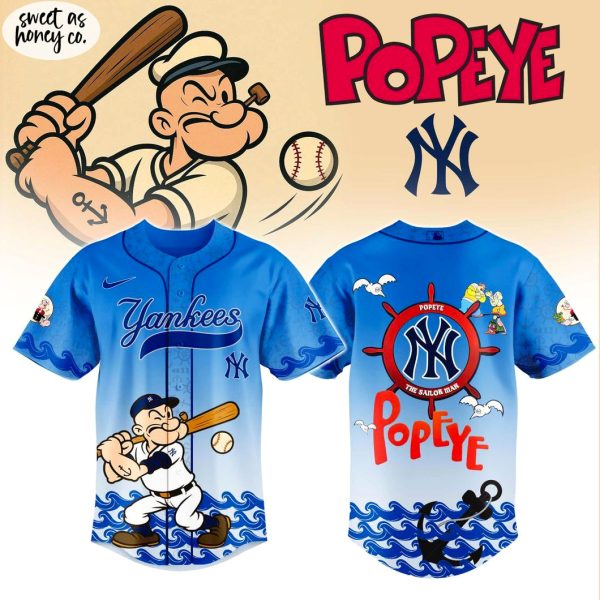 New York Yankees MLB x Popeye 2025 Jersey