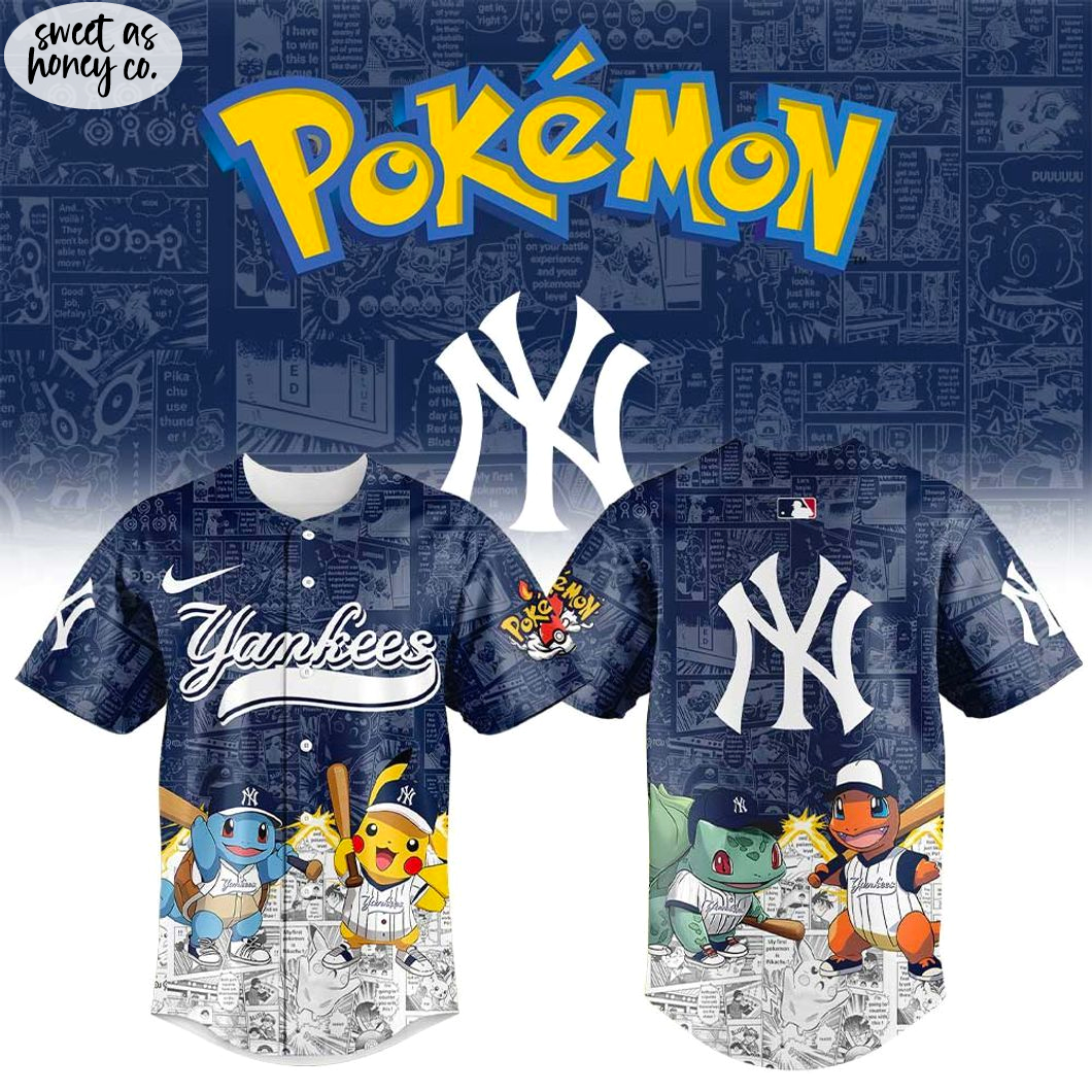 New York Yankees x Pokémon Limited Edition 2025 Baseball Jersey New York Yankees x Pokémon Limited Edition 2025 Baseball Jersey