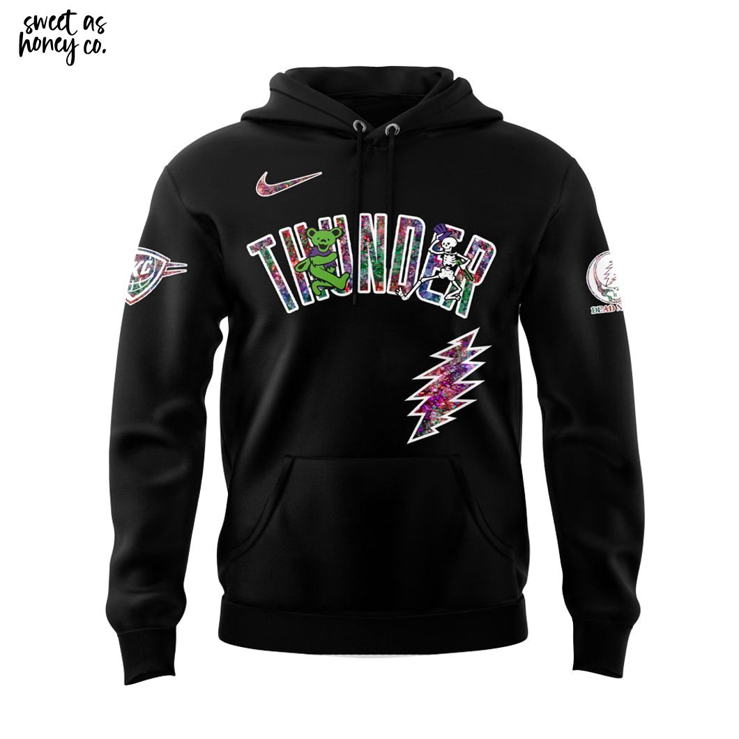 Oklahoma City Thunder Grateful Dead 60th Anniversary 2025 Special Hoodie Oklahoma City Thunder Grateful Dead 60th Anniversary 2025 Special Hoodie