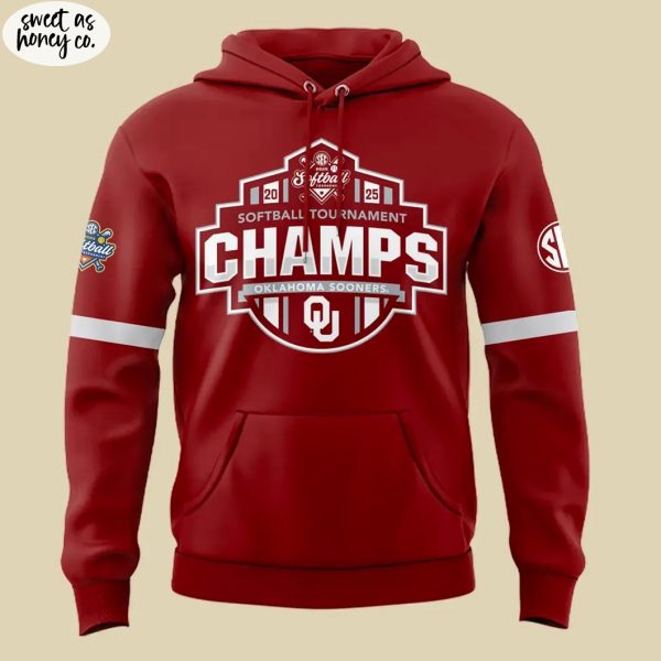 Oklahoma Sooners 2025 SEC Softball Conference Tournament Champions Hoodie