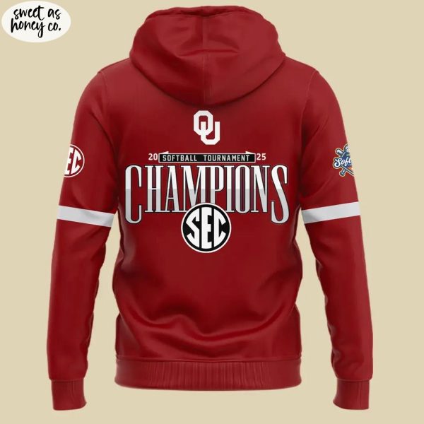 Oklahoma Sooners 2025 SEC Softball Conference Tournament Champions Hoodie