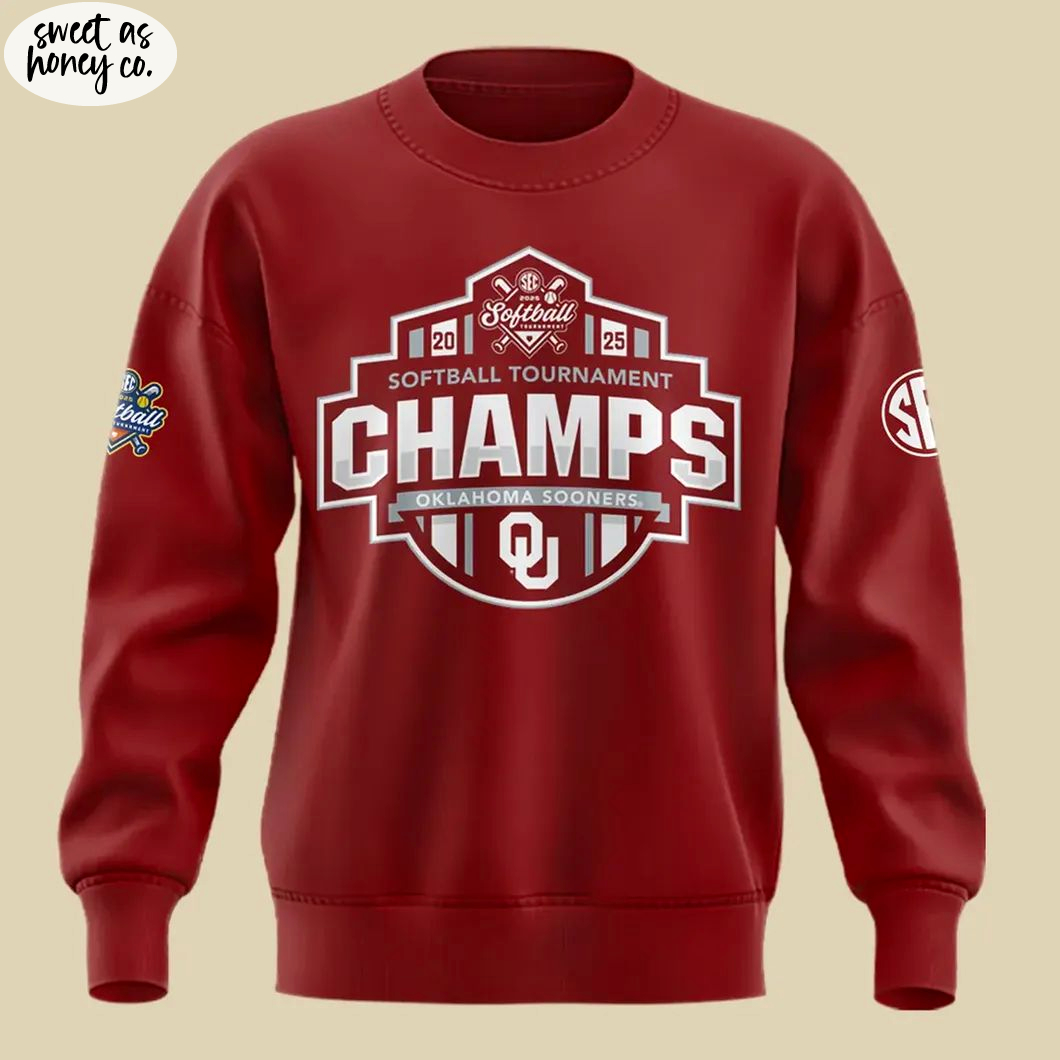 Oklahoma Sooners 2025 SEC Softball Conference Tournament Champions Special Sweatshirt Oklahoma Sooners 2025 SEC Softball Conference Tournament Champions Special Sweatshirt