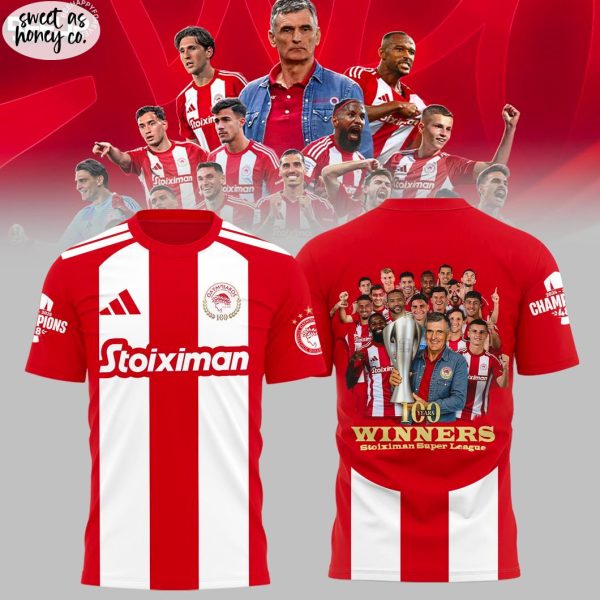 Olympiacos FC Champion 2025 Winner Hoodie