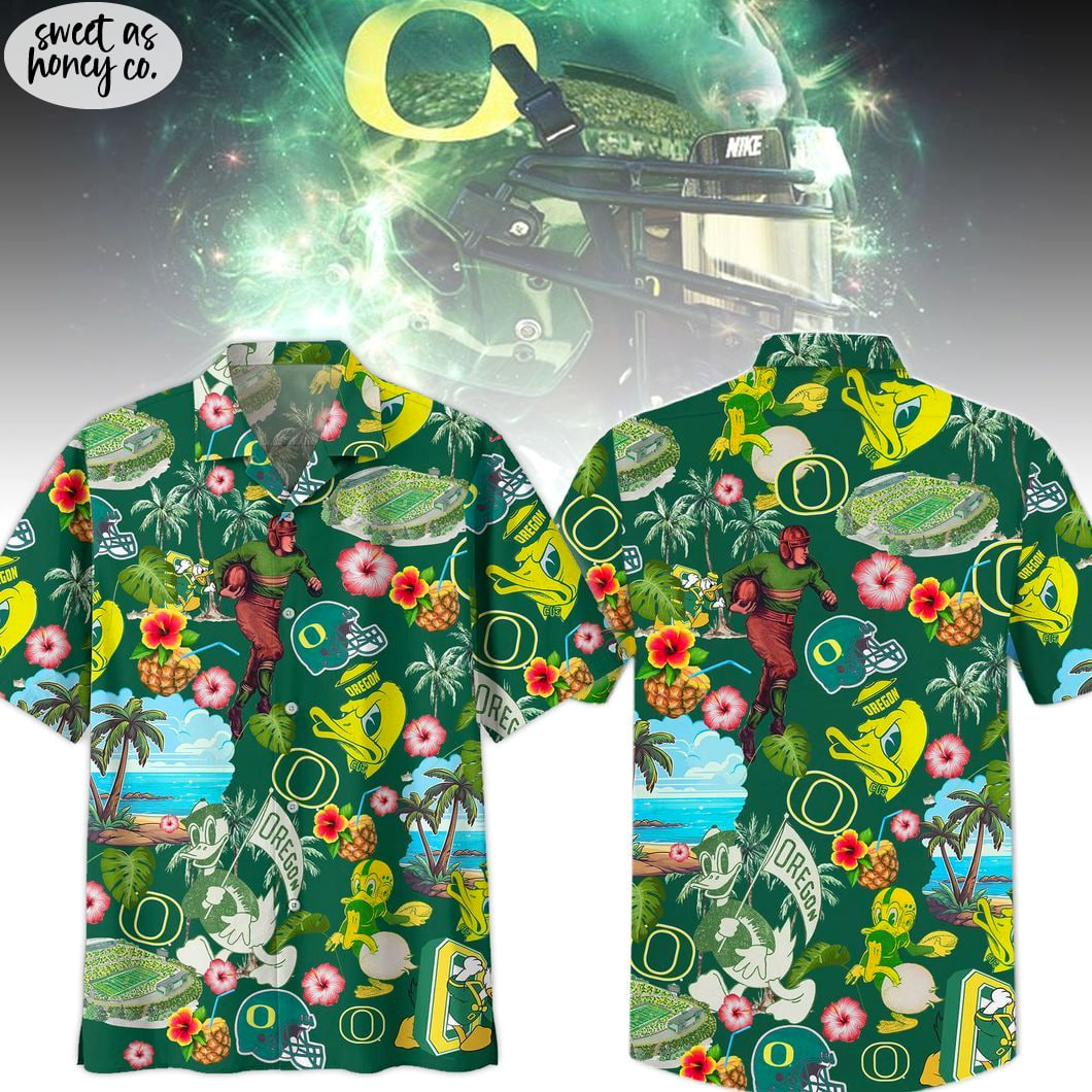 Oregon Ducks Refresh Beach Hawaiian Shirt Oregon Ducks Refresh Beach Hawaiian Shirt
