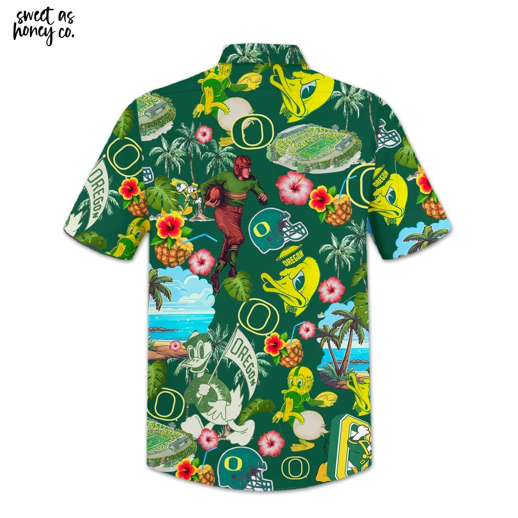 Oregon Ducks Refresh Beach Hawaiian Shirt Oregon Ducks Refresh Beach Hawaiian Shirt