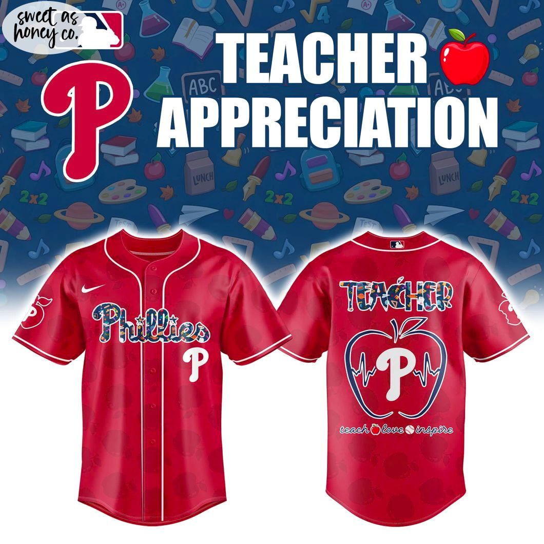 Philadelphia Phillies Teacher Appreciation 2025 Jersey Philadelphia Phillies Teacher Appreciation 2025 Jersey