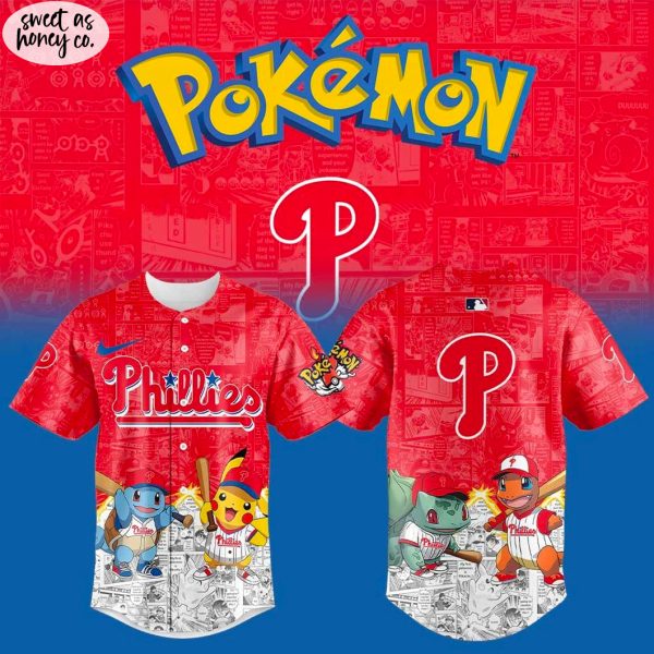 Philadelphia Phillies x Pokémon Limited Edition 2025 Baseball Jersey