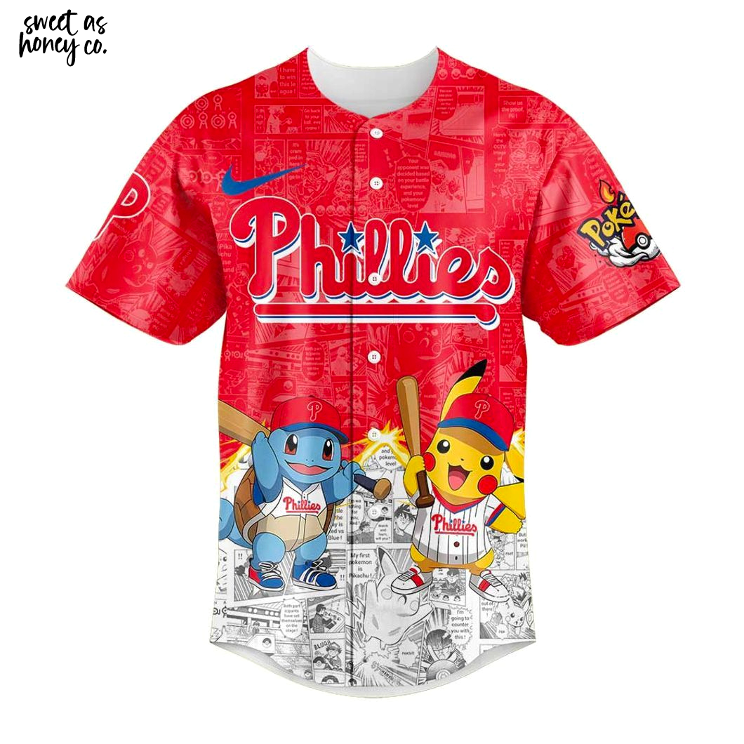 Philadelphia Phillies x Pokémon Limited Edition 2025 Baseball Jersey Philadelphia Phillies x Pokémon Limited Edition 2025 Baseball Jersey