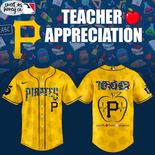Pittsburgh Pirates Teacher Appreciation 2025 New Yellow Jersey