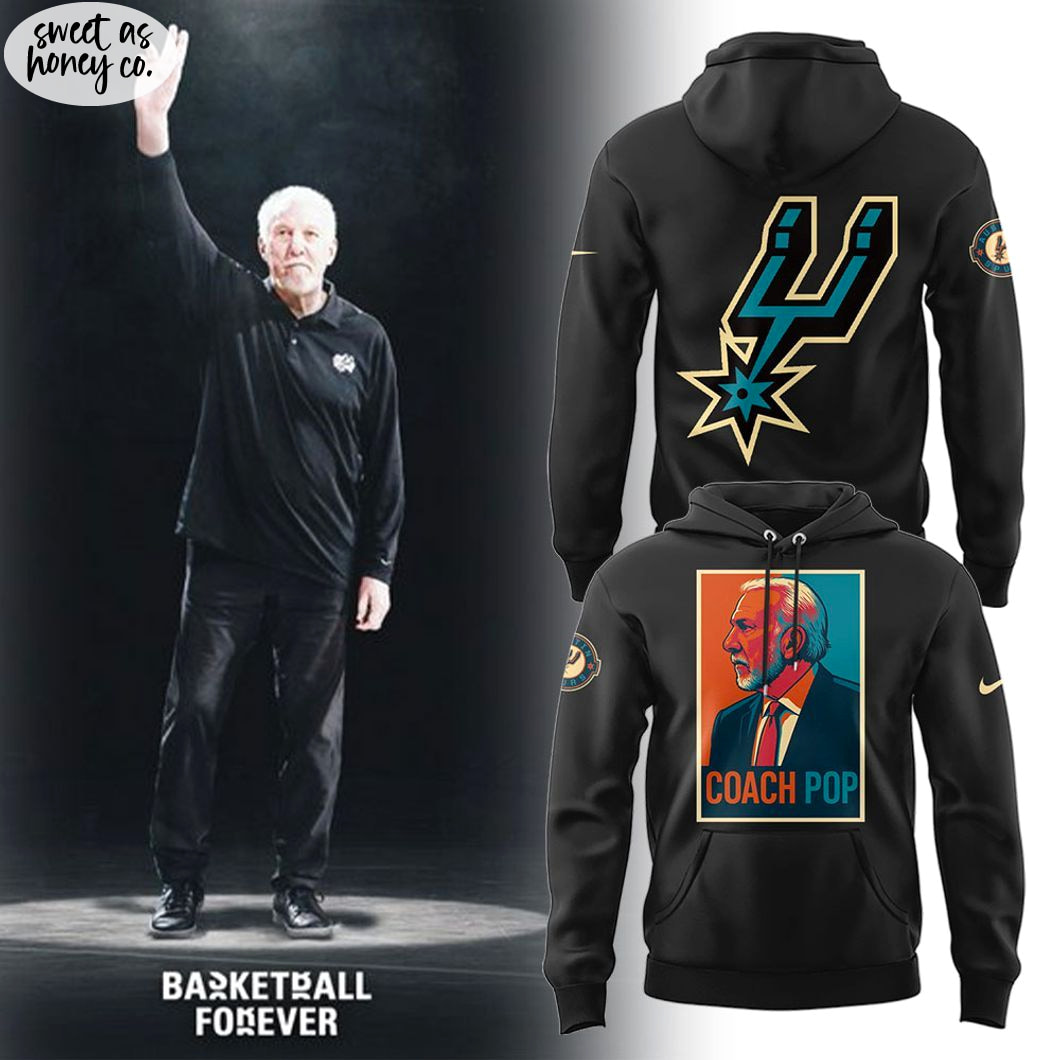 San Antonio Spurs x Coach Pop 2025 Hoodie San Antonio Spurs x Coach Pop 2025 Hoodie