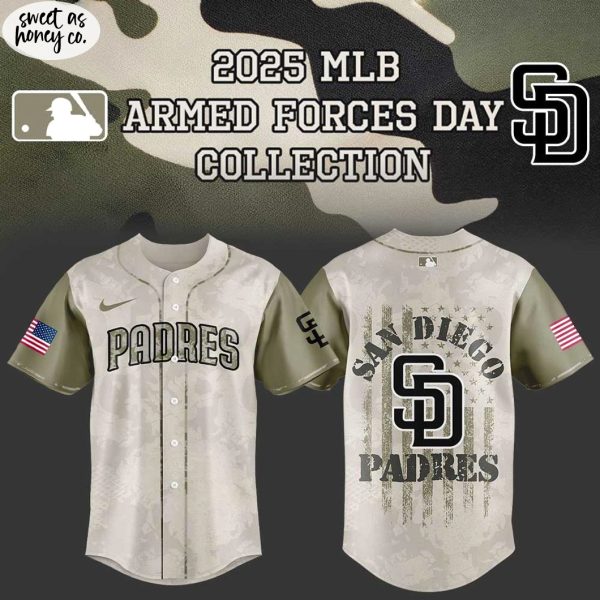 San Diego Padres Armed Forces Day 2025 Special Jersey