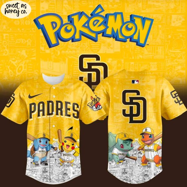 San Diego Padres x Pokémon Limited Edition 2025 Baseball Jersey