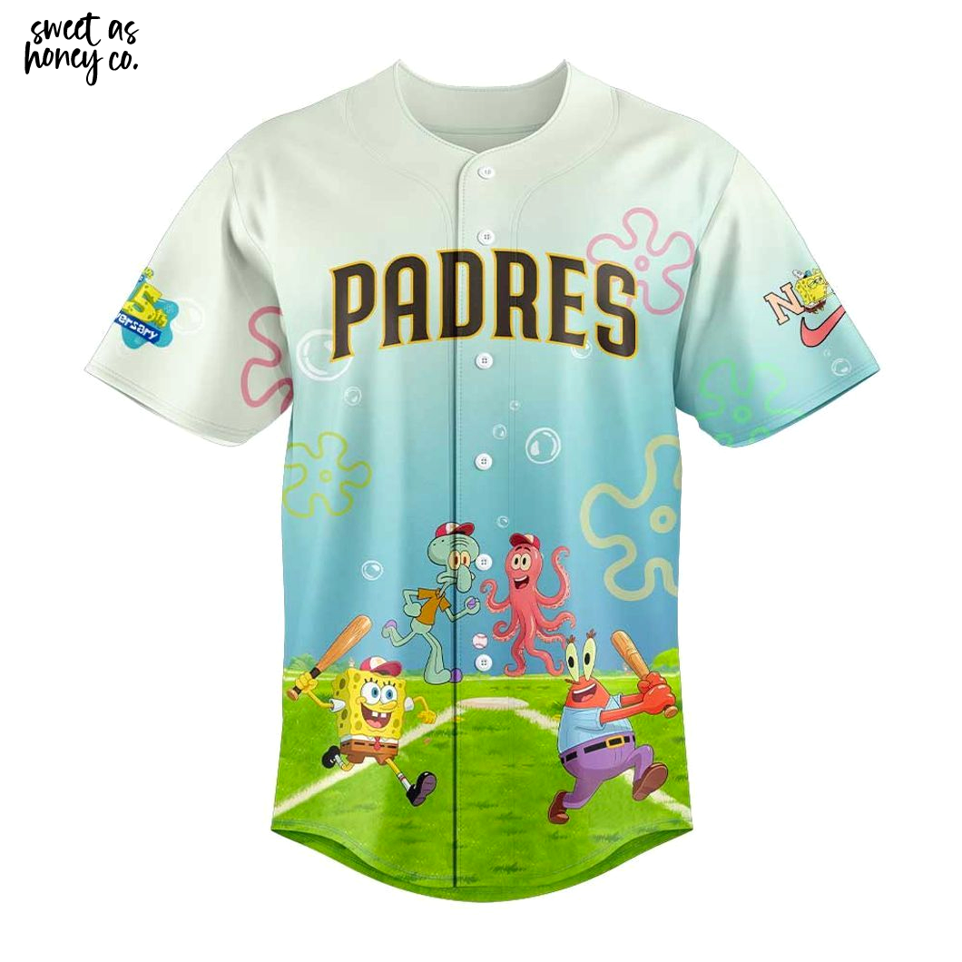 San Diego Padres x SpongeBob SquarePants 25th Anniversary 2025 Jersey San Diego Padres x SpongeBob SquarePants 25th Anniversary 2025 Jersey