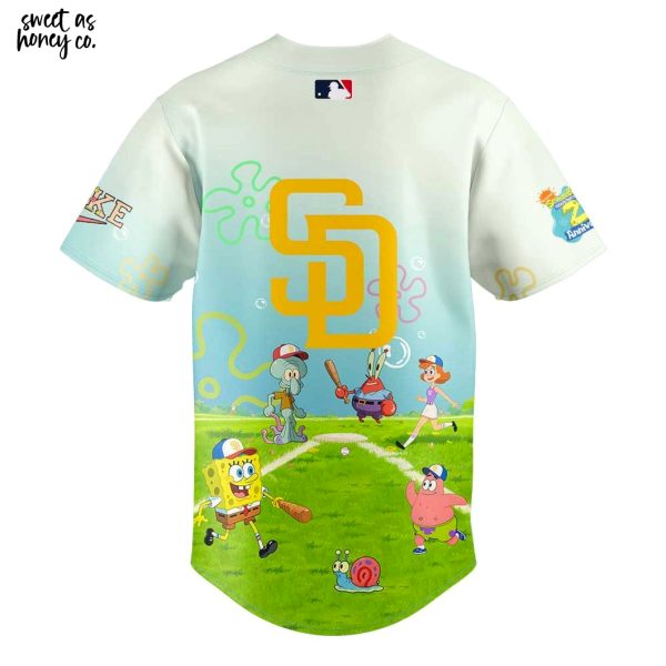 San Diego Padres x SpongeBob SquarePants 25th Anniversary 2025 Jersey