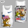 scooby doo 2025 my heart beats white red blue t shirt 4.jpg