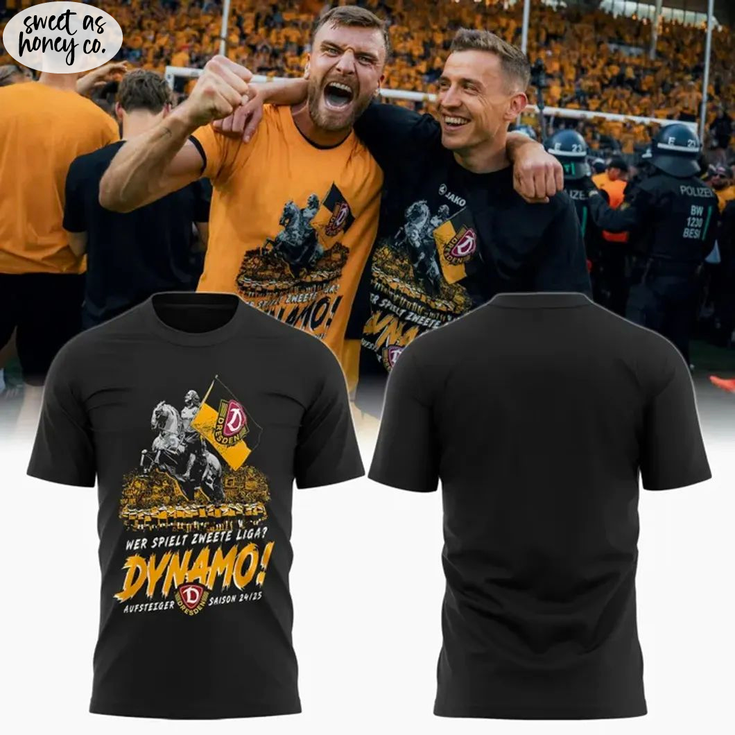 SG Dynamo Dresden 2025 Black T-Shirt SG Dynamo Dresden 2025 Black T-Shirt