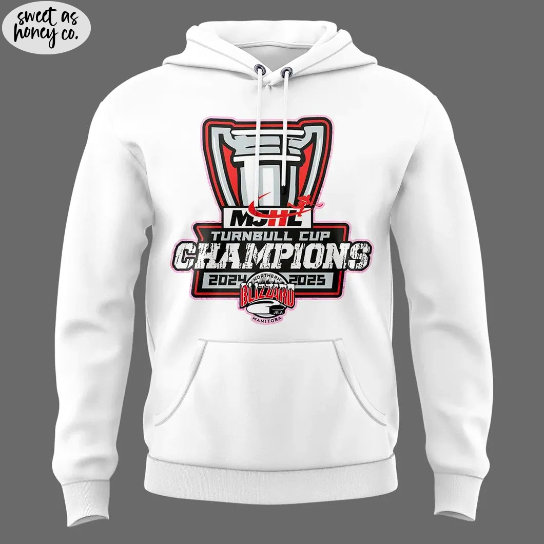 Special Edition Northern Manitoba Blizzard 2025 Champions Hoodie Special Edition Northern Manitoba Blizzard 2025 Champions Hoodie
