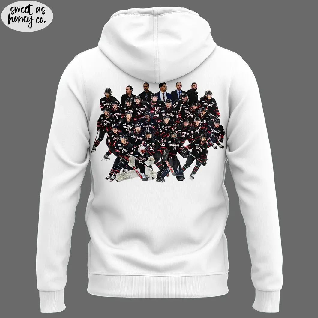 Special Edition Northern Manitoba Blizzard 2025 Champions Hoodie Special Edition Northern Manitoba Blizzard 2025 Champions Hoodie