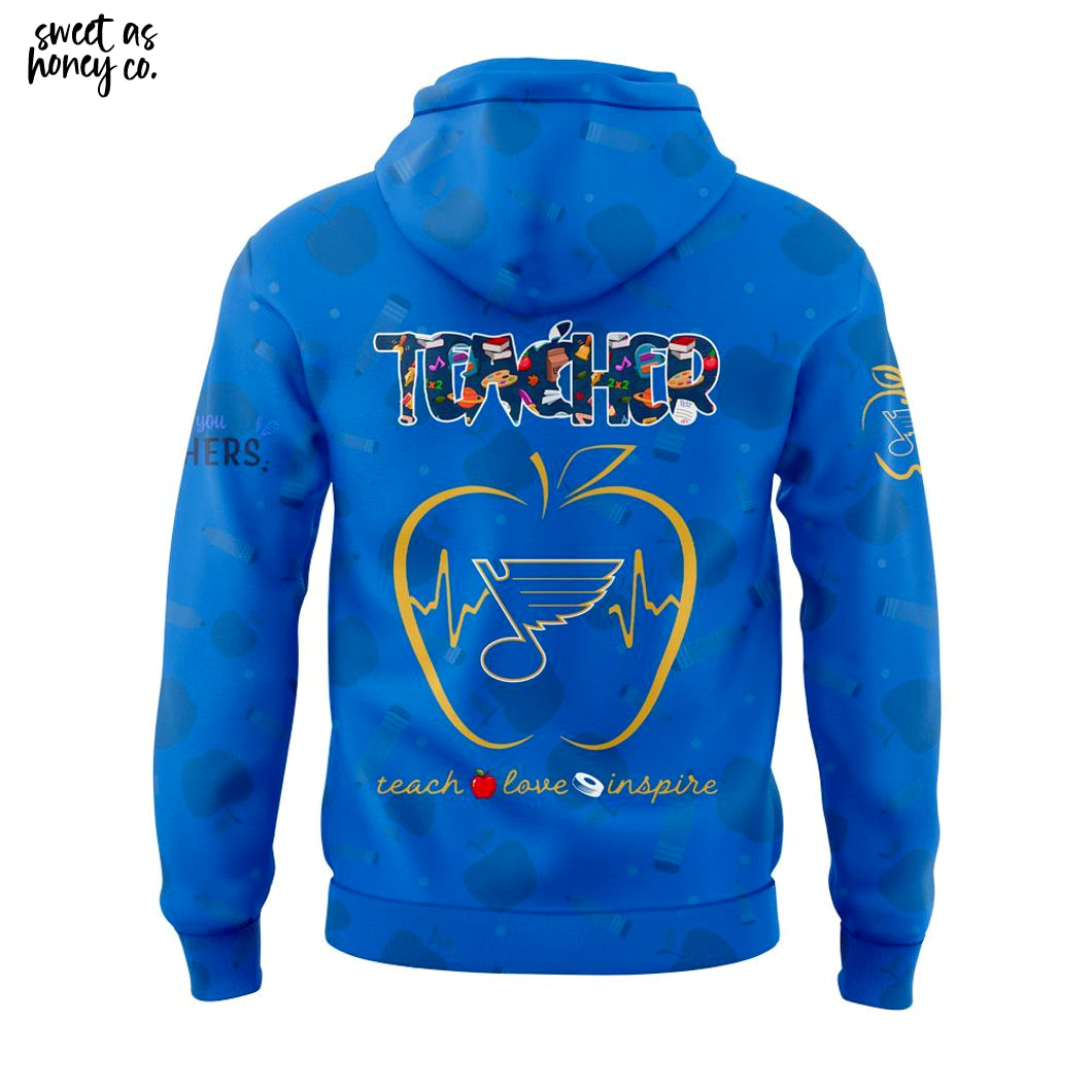 St. Louis Blues Teacher Appreciation Day 2025 Special Hoodie St. Louis Blues Teacher Appreciation Day 2025 Special Hoodie