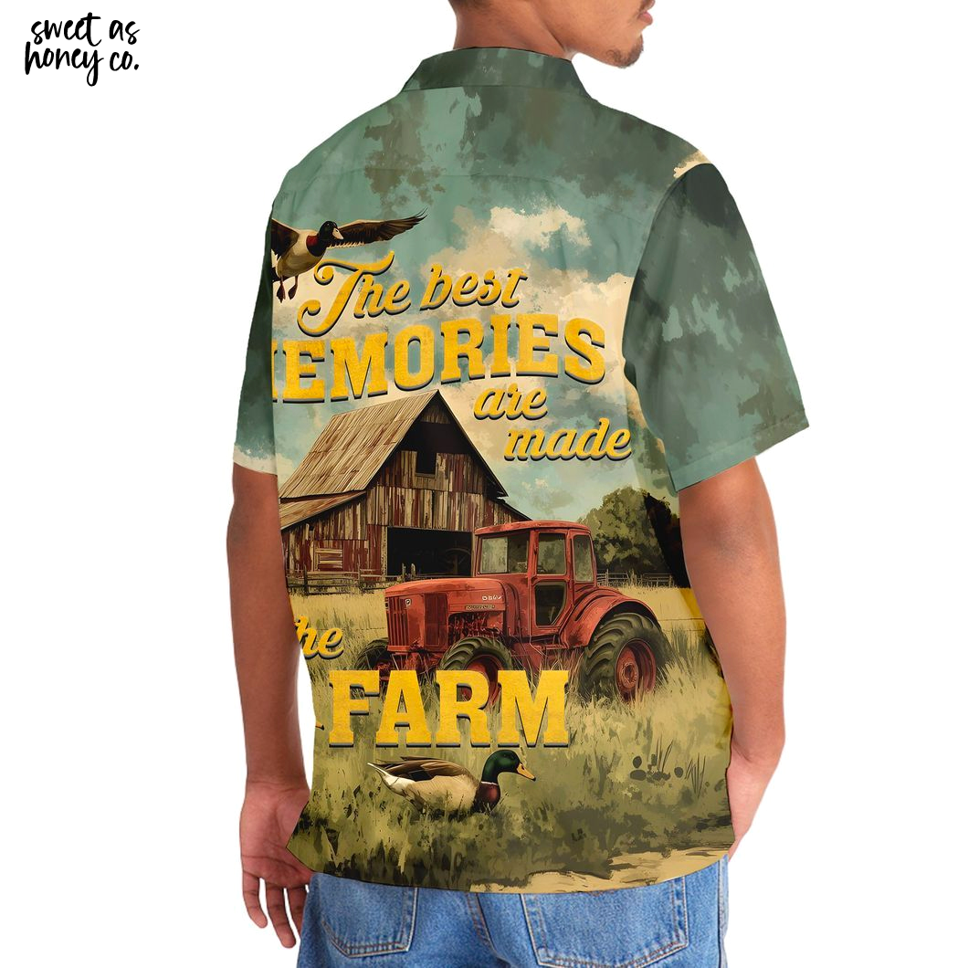 The Best Memories Are Made On The Farm 2025 Hawaiian Shirt The Best Memories Are Made On The Farm 2025 Hawaiian Shirt