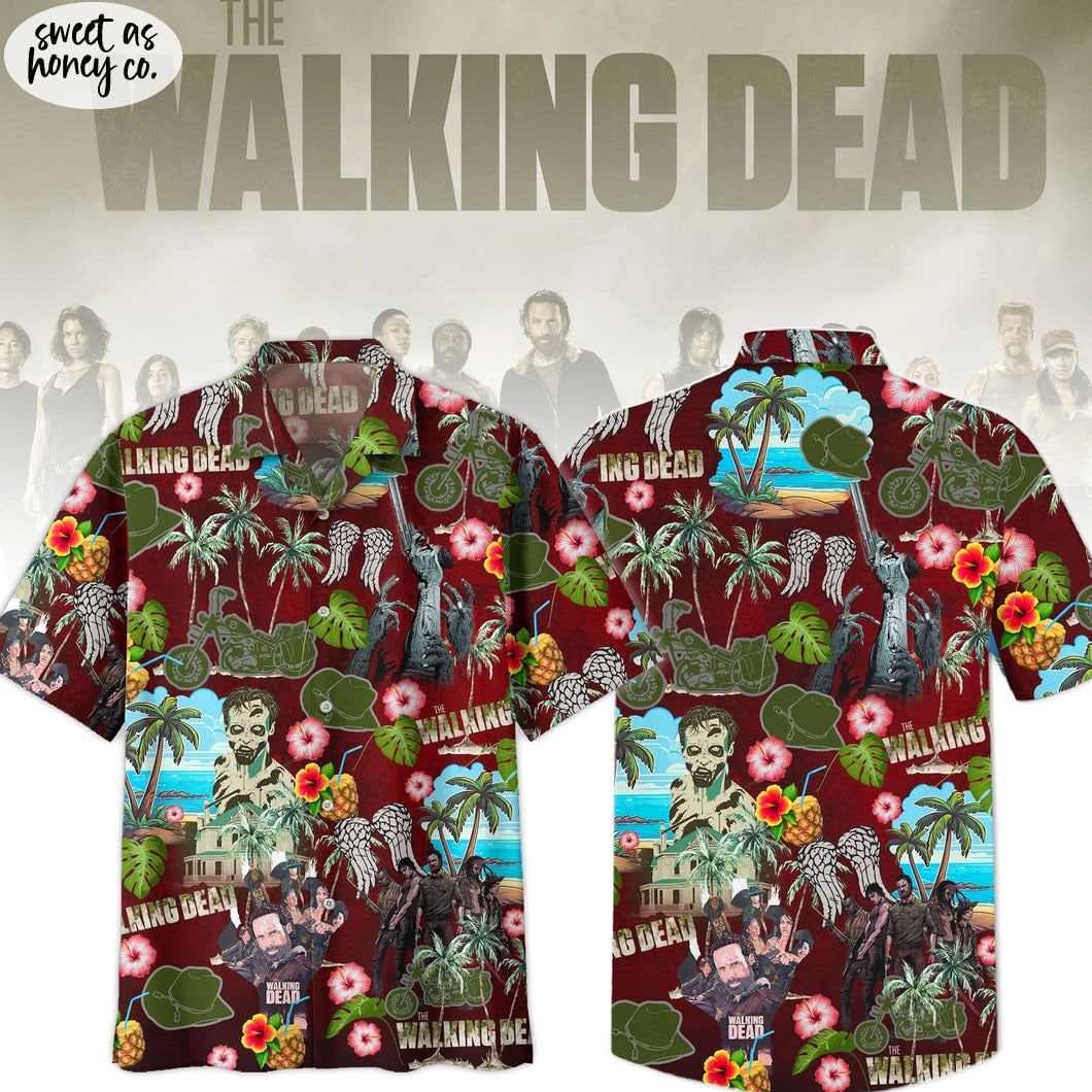 The Walking Dead Summer Hawaiian Shirt The Walking Dead Summer Hawaiian Shirt