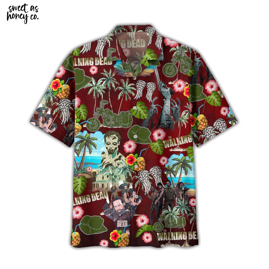 The Walking Dead Summer Hawaiian Shirt The Walking Dead Summer Hawaiian Shirt