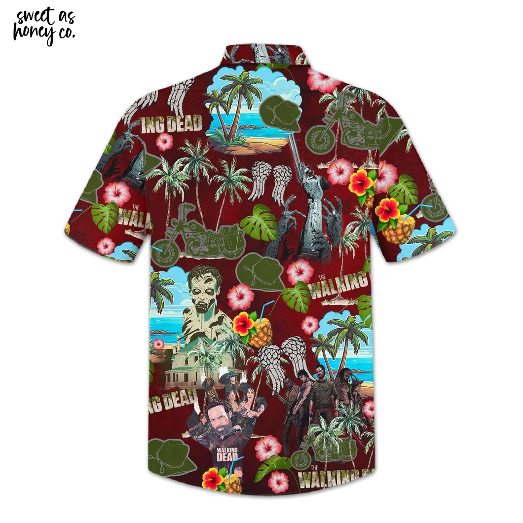 The Walking Dead Summer Hawaiian Shirt The Walking Dead Summer Hawaiian Shirt