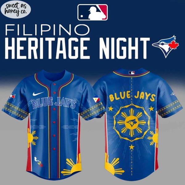 Toronto Blue Jays Filipino Heritage Night 2025 Logo Teams Jersey