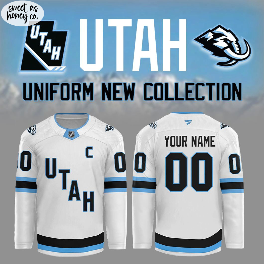 Utah Mammoth 2025 New Collection White Hockey Jersey Utah Mammoth 2025 New Collection White Hockey Jersey