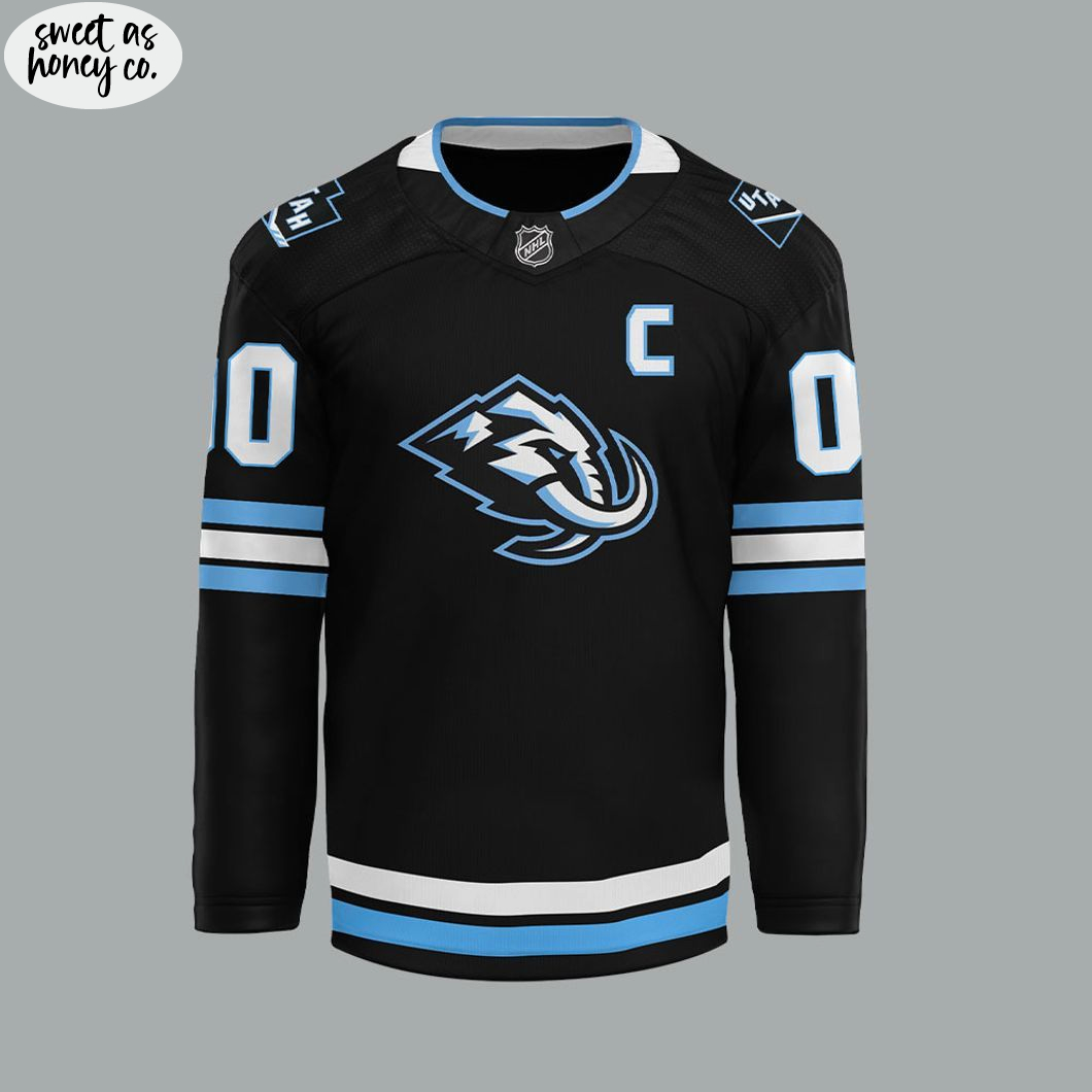 Utah Mammoth 2025 New Edition Black Hockey Jersey Utah Mammoth 2025 New Edition Black Hockey Jersey