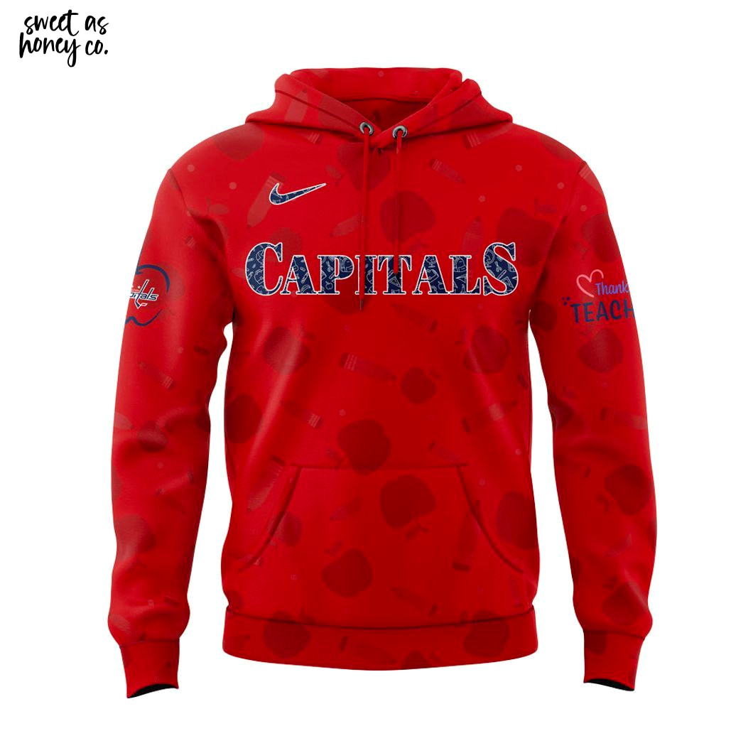 Washington Capitals Teacher Appreciation Day 2025 Limited Hoodie Washington Capitals Teacher Appreciation Day 2025 Limited Hoodie