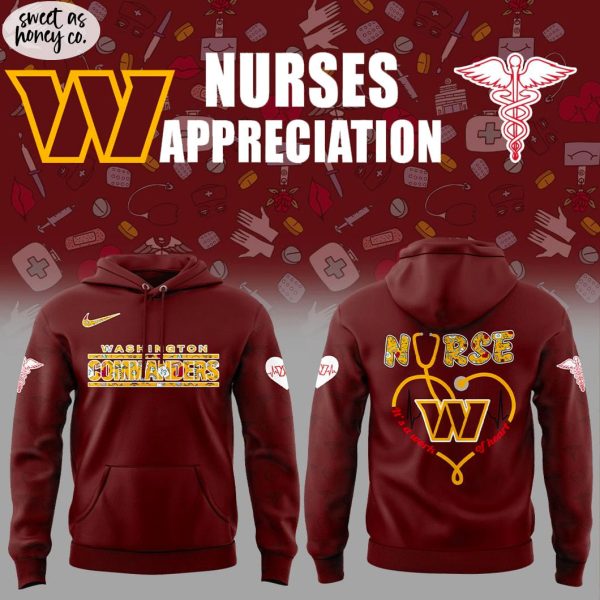 Washington Commanders Nurses Appreciation Day 2025 Hoodie