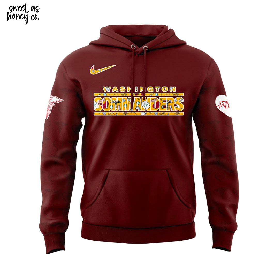 Washington Commanders Nurses Appreciation Day 2025 Hoodie Washington Commanders Nurses Appreciation Day 2025 Hoodie