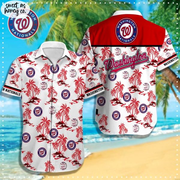 Washington Nationals 2025 Beach Hawaiian Shirt