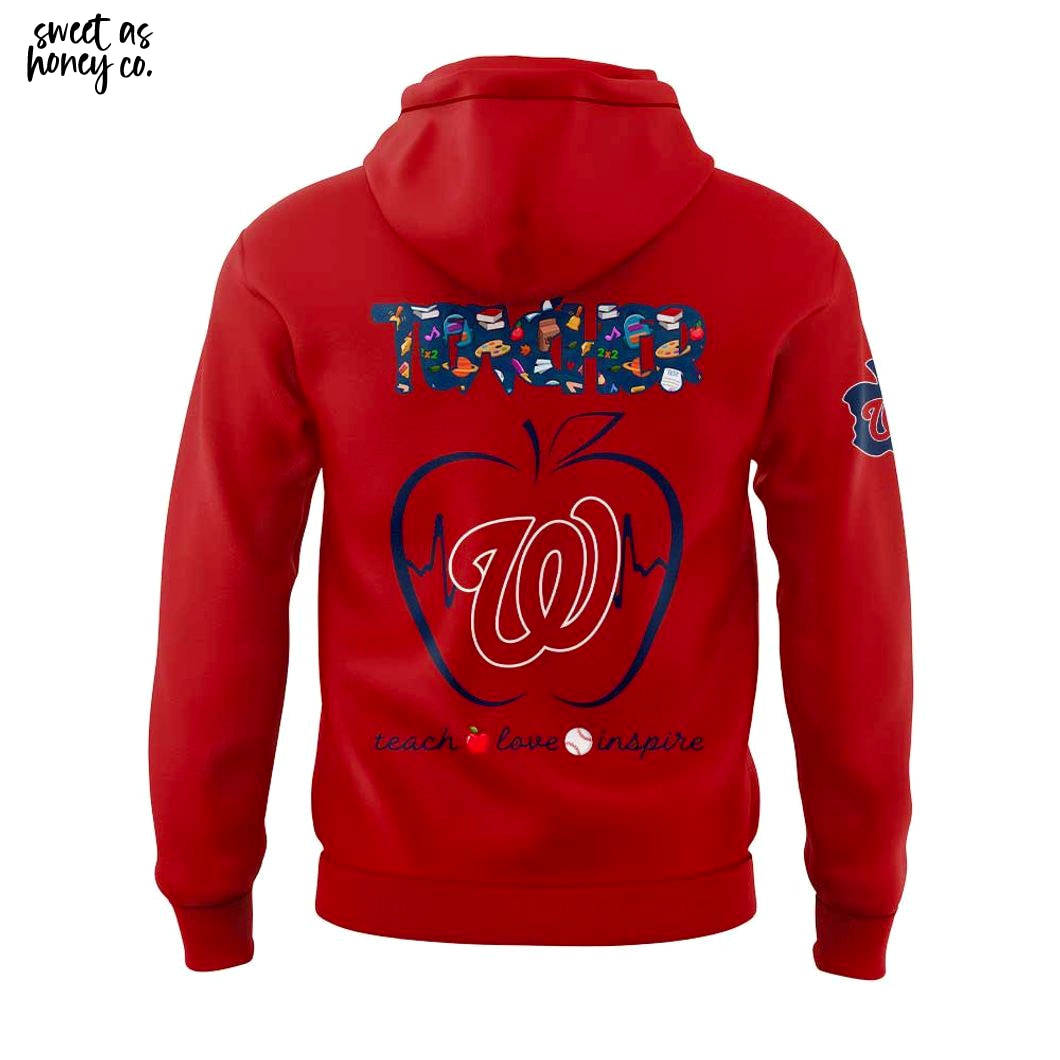 Washington Nationals Teacher Day 2025 Hoodie Washington Nationals Teacher Day 2025 Hoodie
